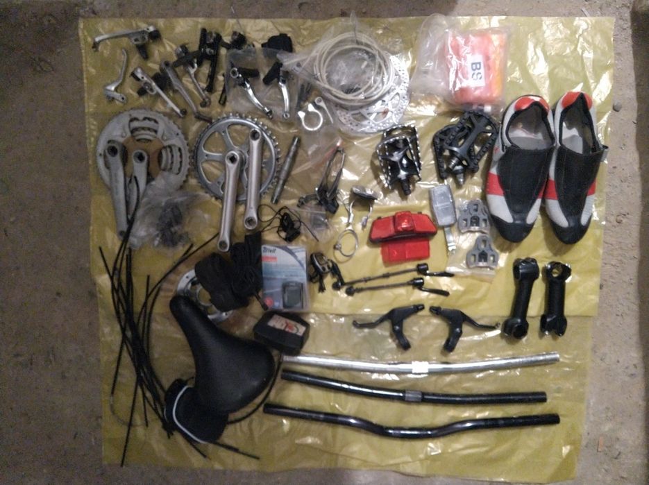 Kierownica klamki Korba siodełko opona hamulce V brake