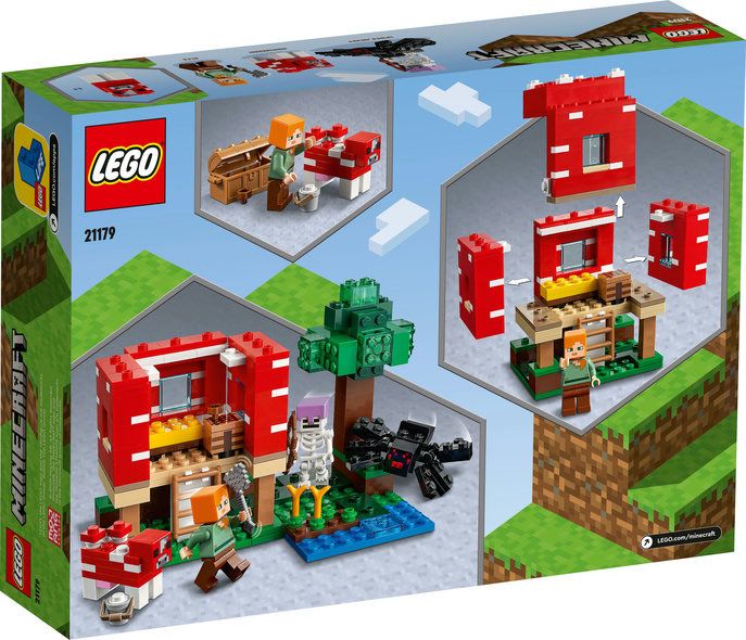 Конструктор LEGO Minecraft Грибний будинок (21179) Лего Майнкрафт