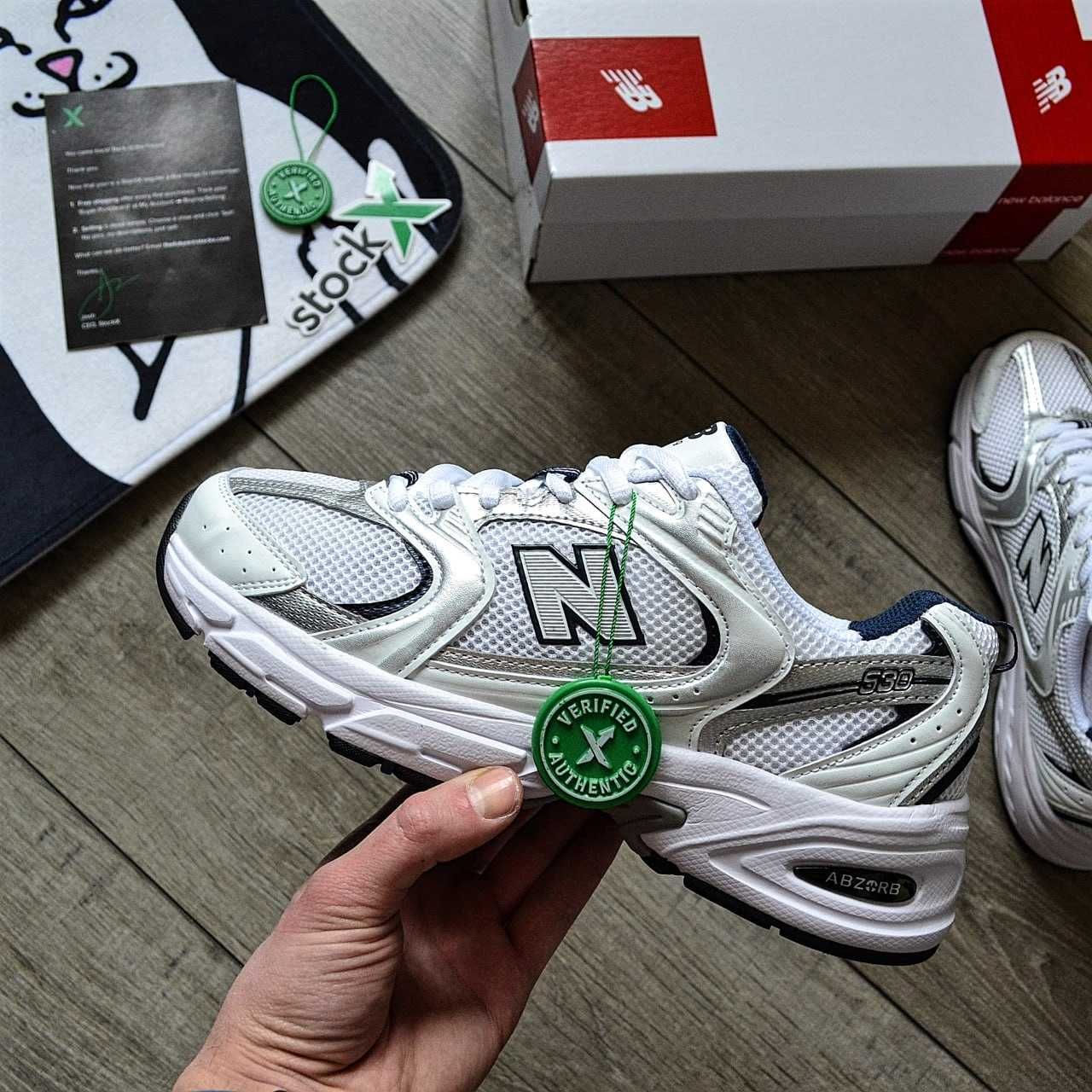 РОЗПРОДАЖ! New Balance 530 White/Silver 36 37 38 39 40 41 42 43 44 45