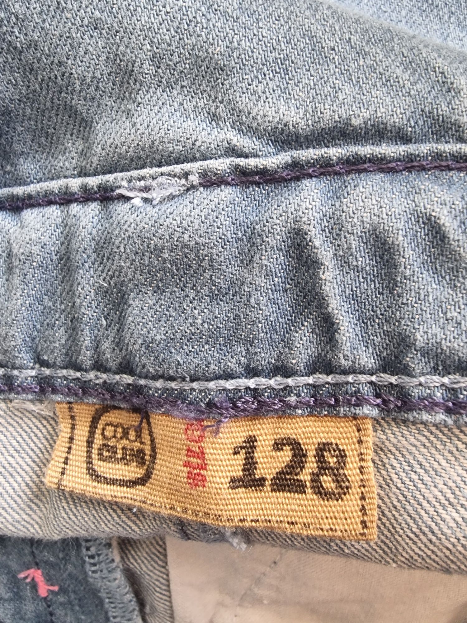 Sukienka jeansowa kotek Cool Club rozmiar 128.