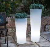 Vaso com luz de bateria