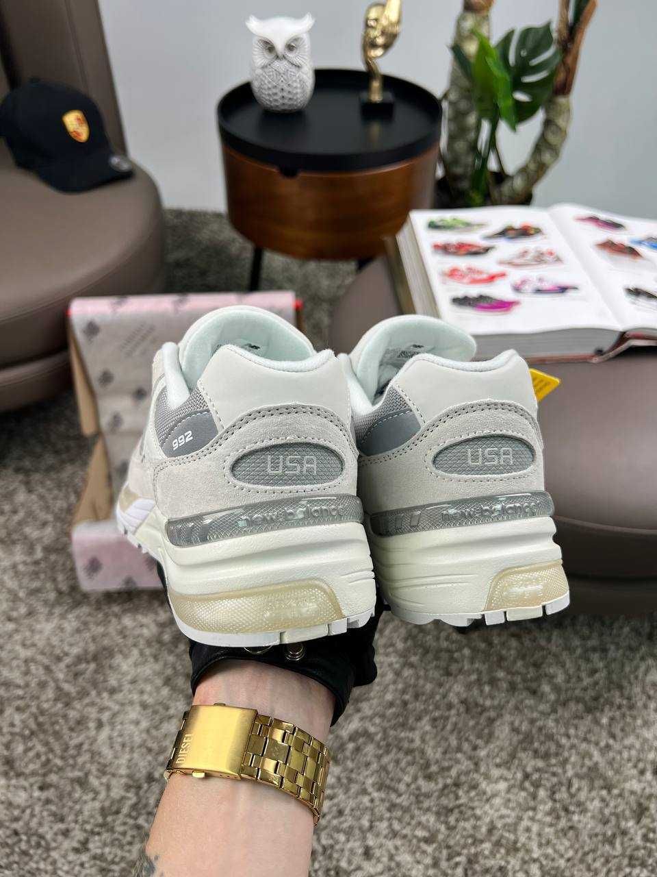 Чоловічі кросівки нью беланс New Balance 992 Light Grey [41-46]