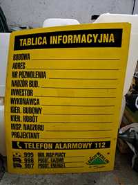 Tablica informacyjna budowlana