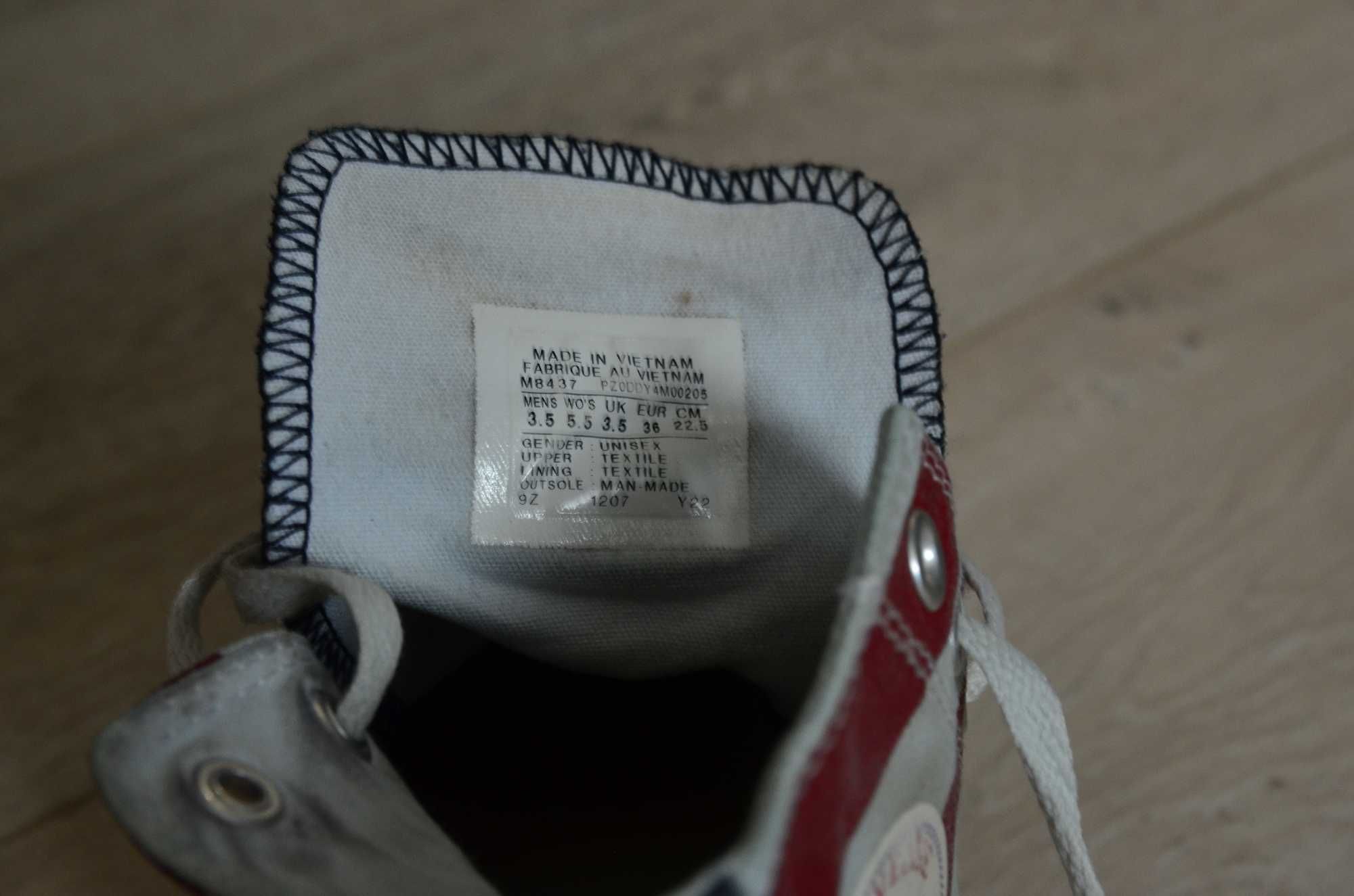 Trampki Converse buty dziecięce, młodzieżowe rozm. 36 flaga USA