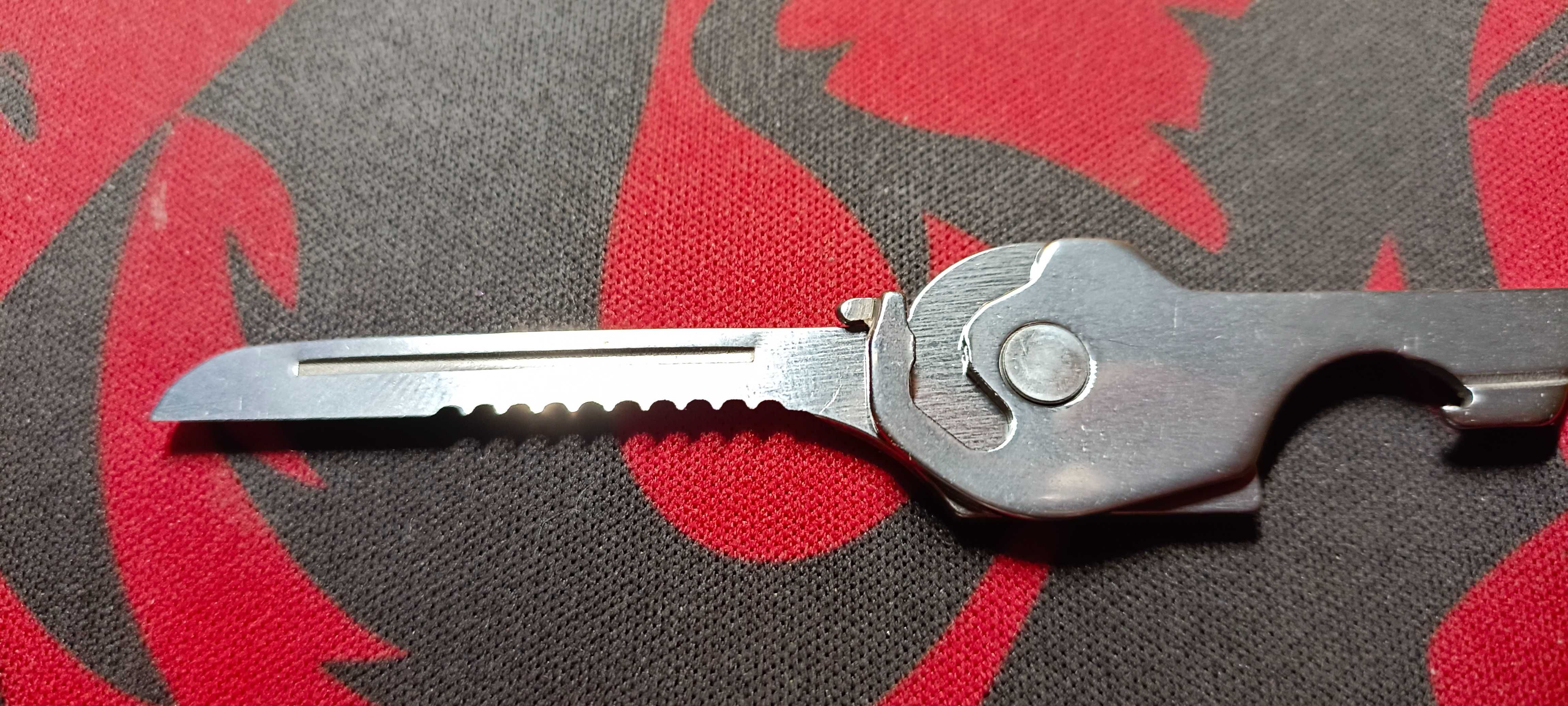 Multitool (narzędzie 6 w 1) w kształcie klucza, EDC