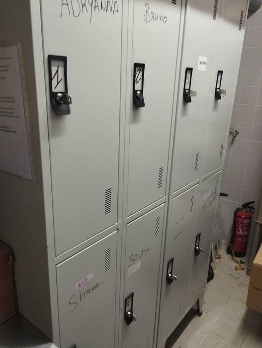 Cacifos de vestiário metálicos para empresas, 8 portas