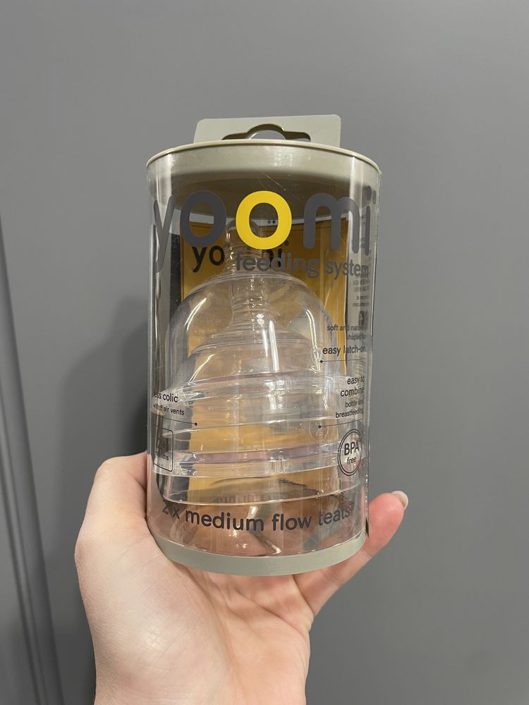 Соска для пляшки Yoomi Feeding System 2+