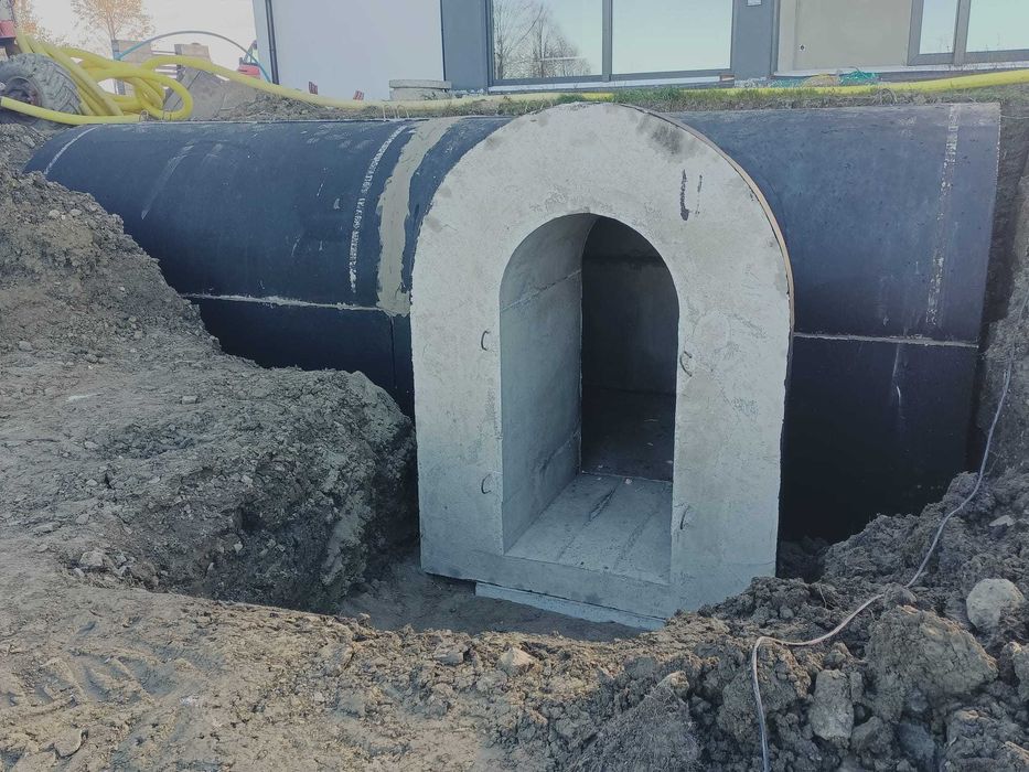 piwnica betonowa B30W8 solidna ziemianka ogrodowa kopuła półokrągła