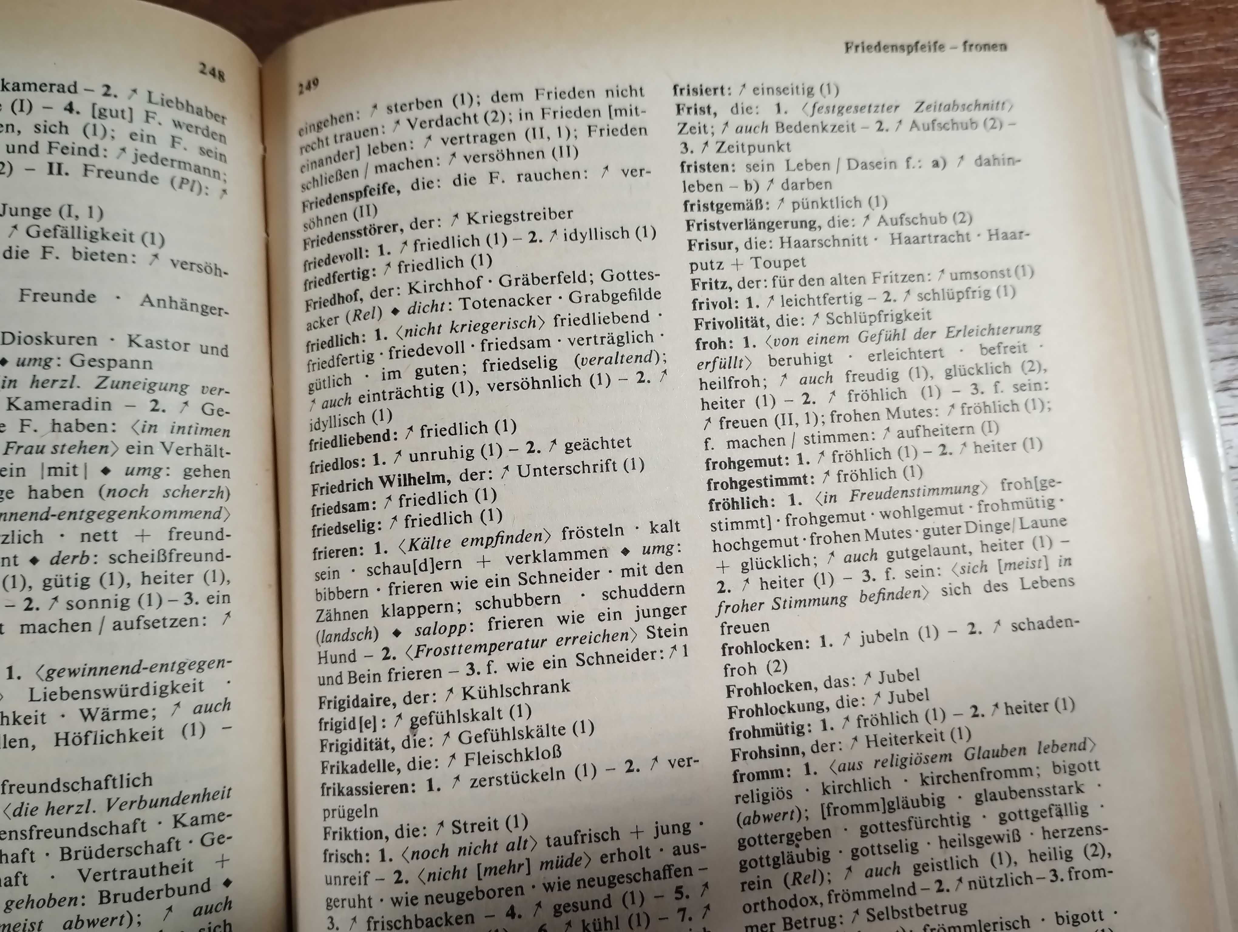 Deutsch Synonym Worterbuch Словарь синонимов немецкого языка