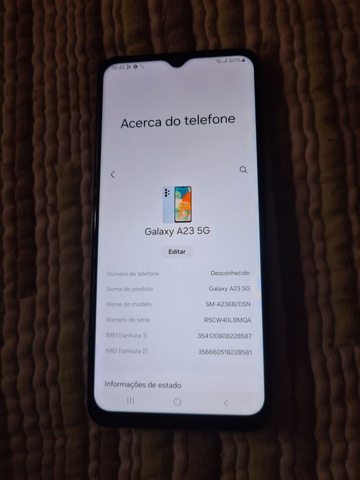 Tenho para venda este telemovel samsung A23  5G
