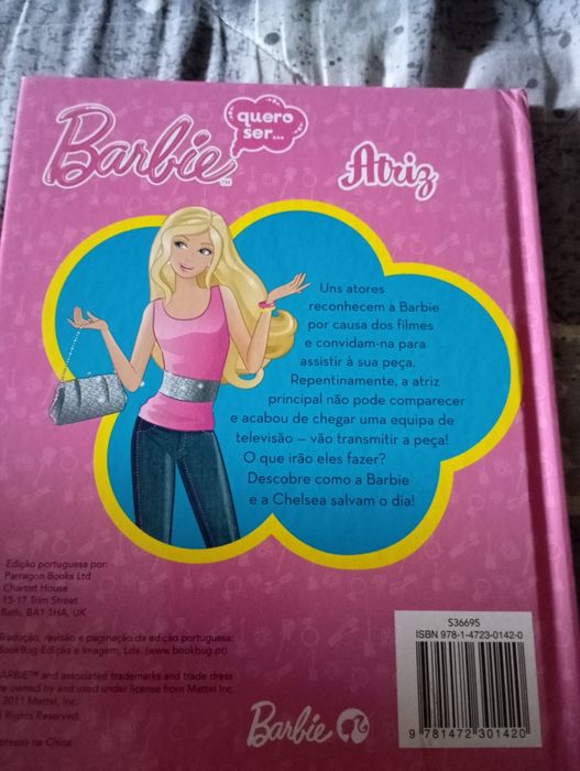 Livro Barbie  atriz