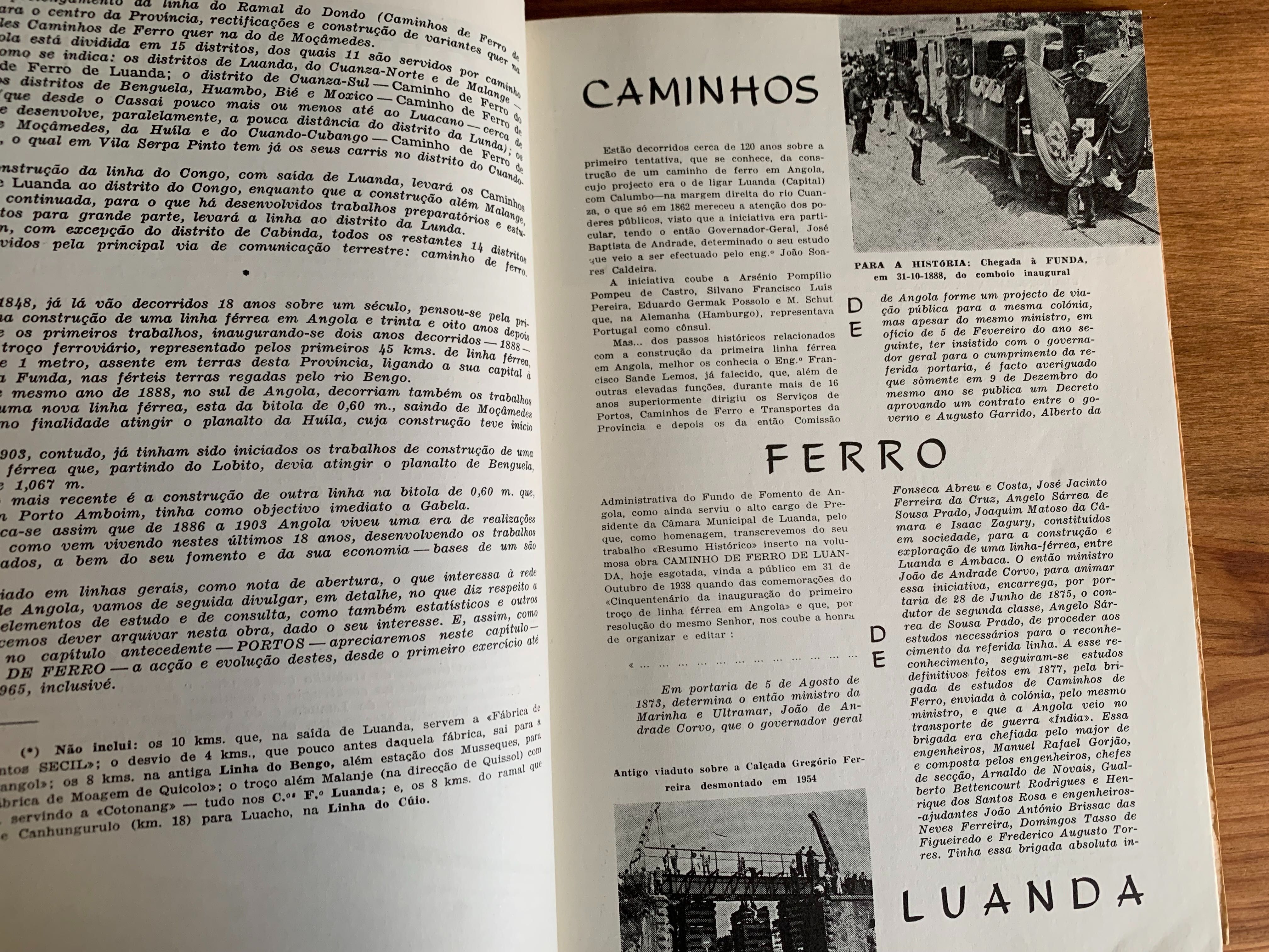Angola: Portos e Transportes - 1966