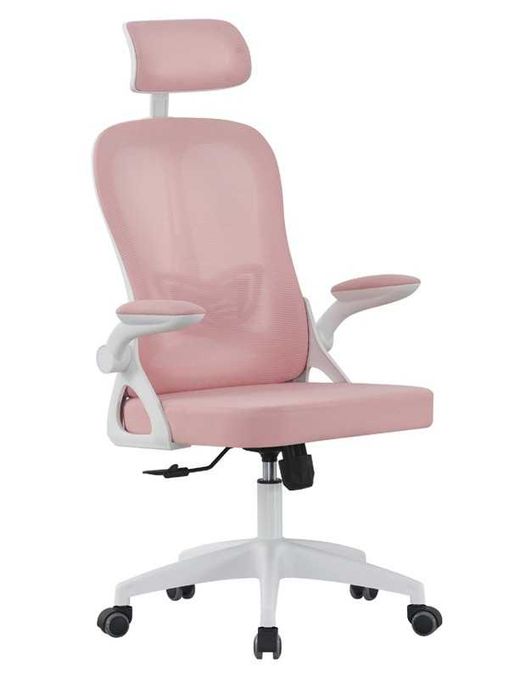 Fotel obrotowy HORSEKING RÓŻOWY ergonomiczny ms28 biurowy gamingowy