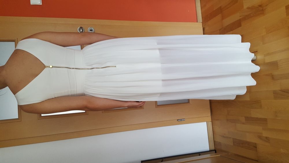 Sukienka długa biała rozmiar 38