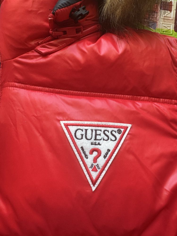 Nowa kurtka meska Guess czerwona rozmiar L