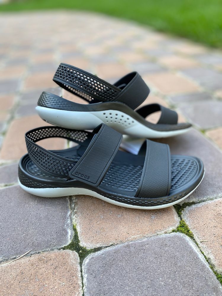 Crocs sandal 360 жіночі сандалі крокс босоніжки чорні сірі білі 37 38