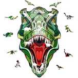 Puzzle Drewniane 2d Układanka T-Rex pudełko,202x200 mm