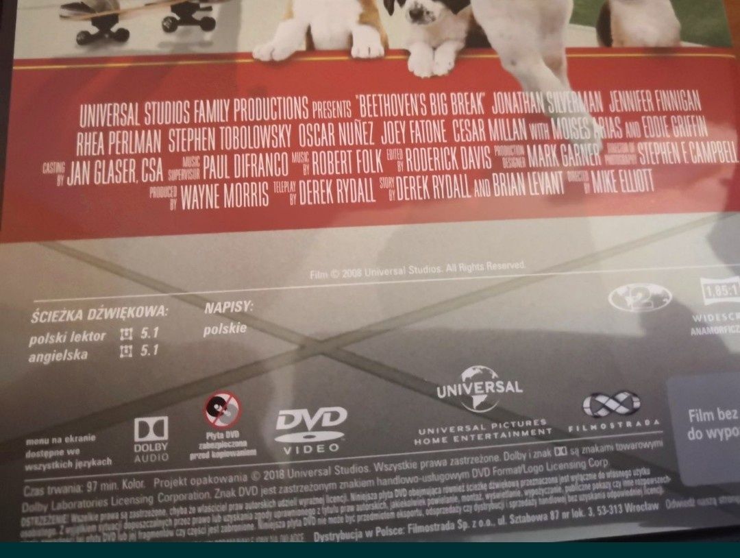 Beethoven 6 Wielka ucieczka - film dvd