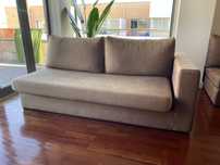 Sofa tecido castanho