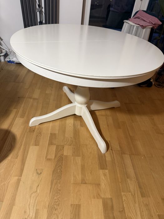 Stol IKEA Ingatorp bialy