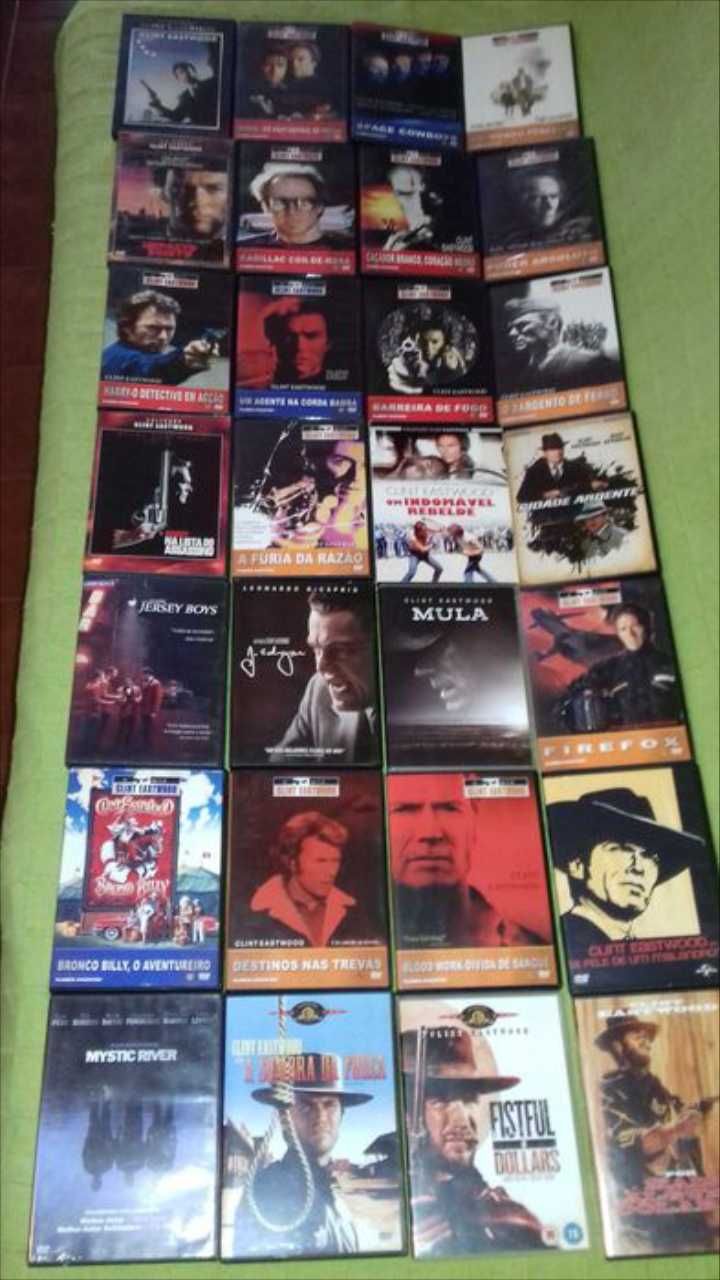 Filmes Clint Eastwood em dvd / coleçāo 58 filmes originais