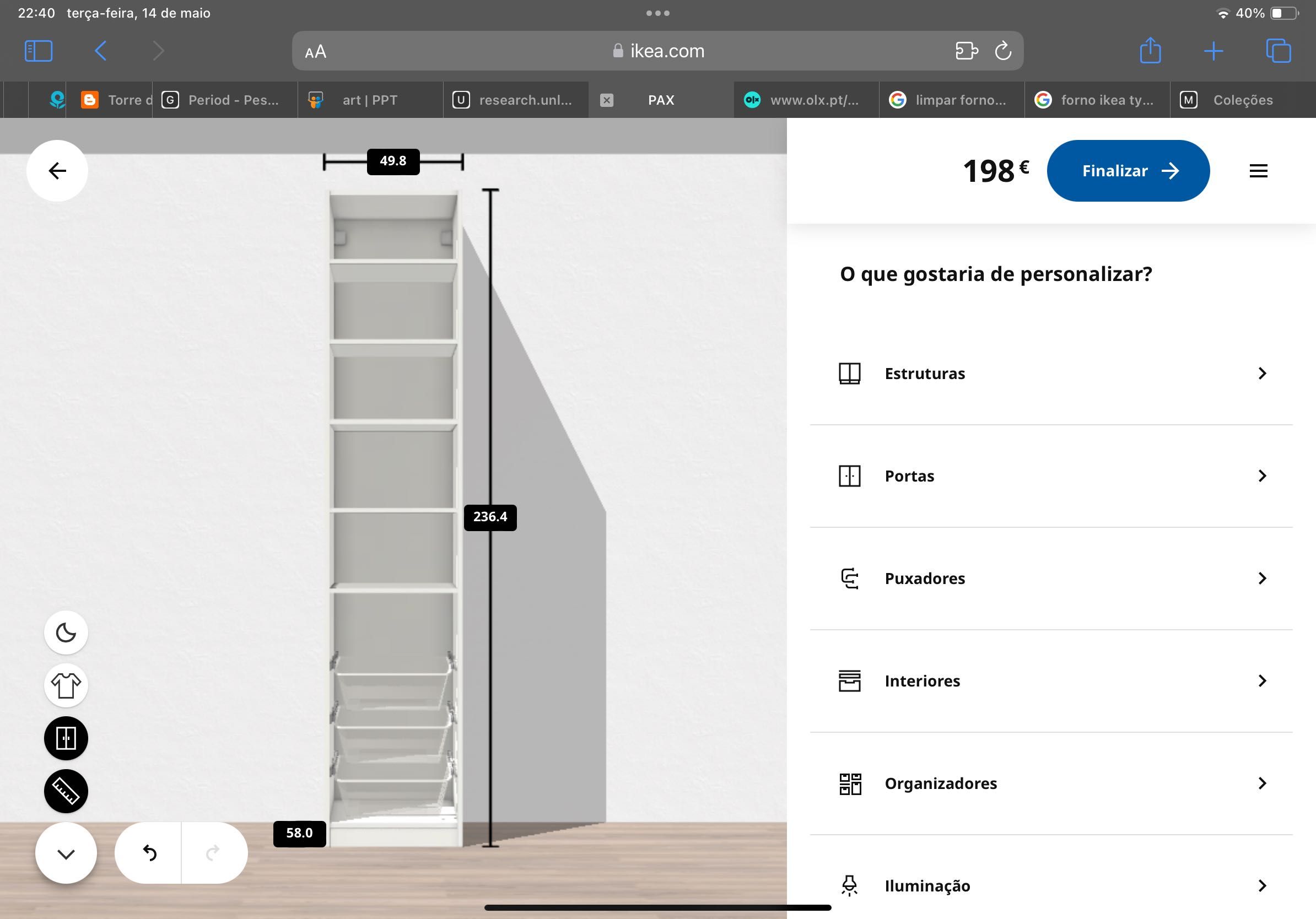 2 roupeiros PAX ikea