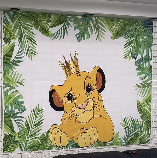 Dekoracja na ścianę król lew