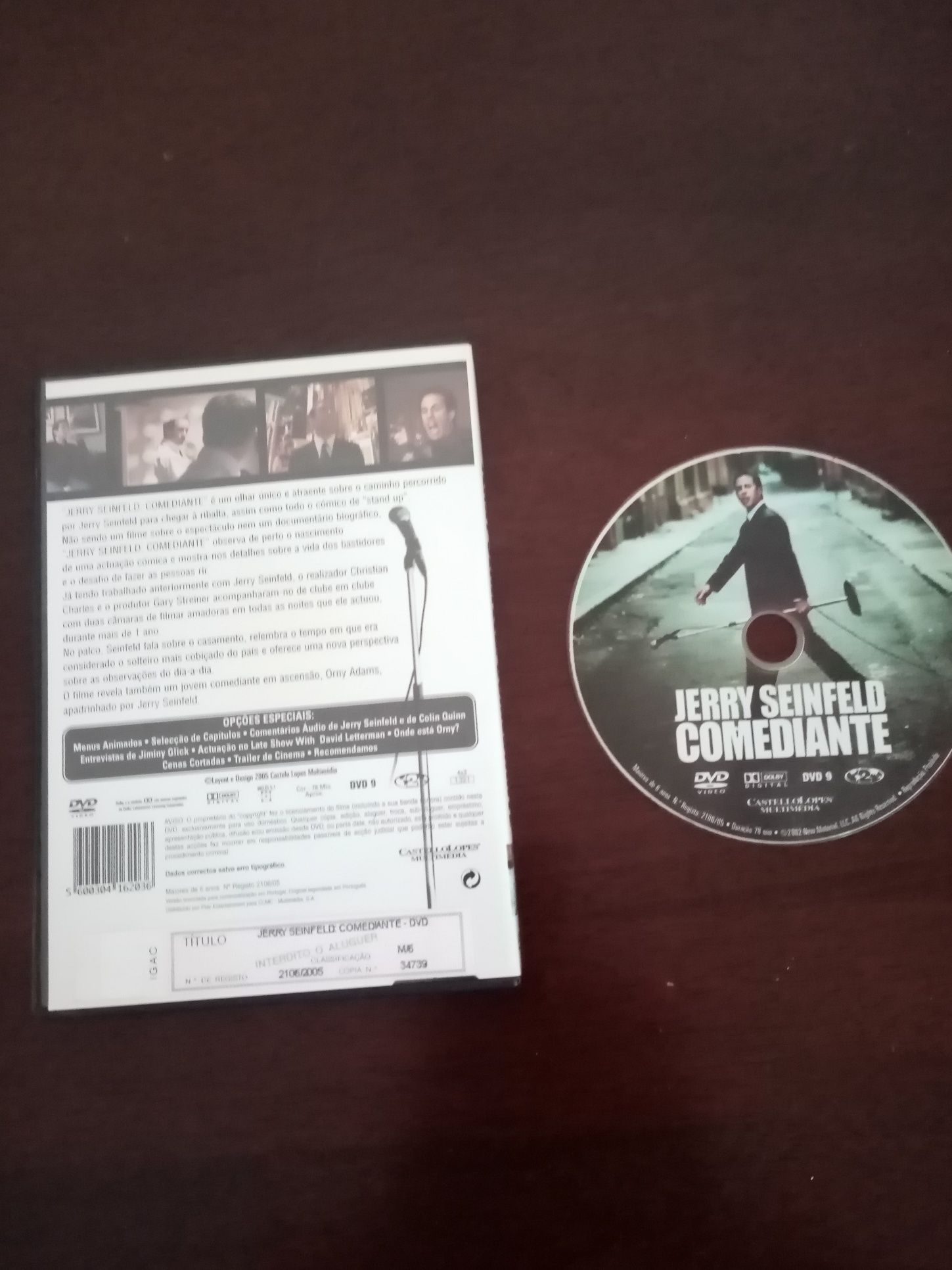 DVD Jerry Seinfeld Comediante