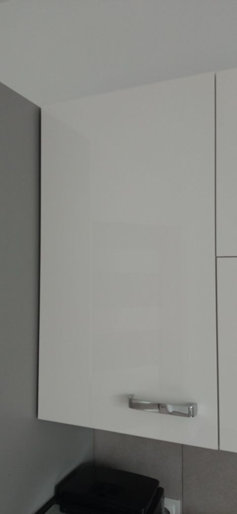 Front biały połysk szafki nad szufladkami 40x71,5cm Bianka Blanka