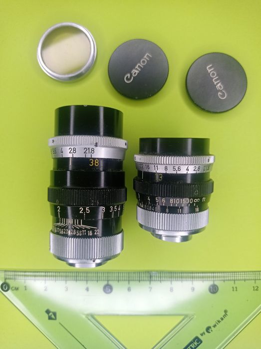 Obiektywy do kamery Canon C-8 13mm i 38mm