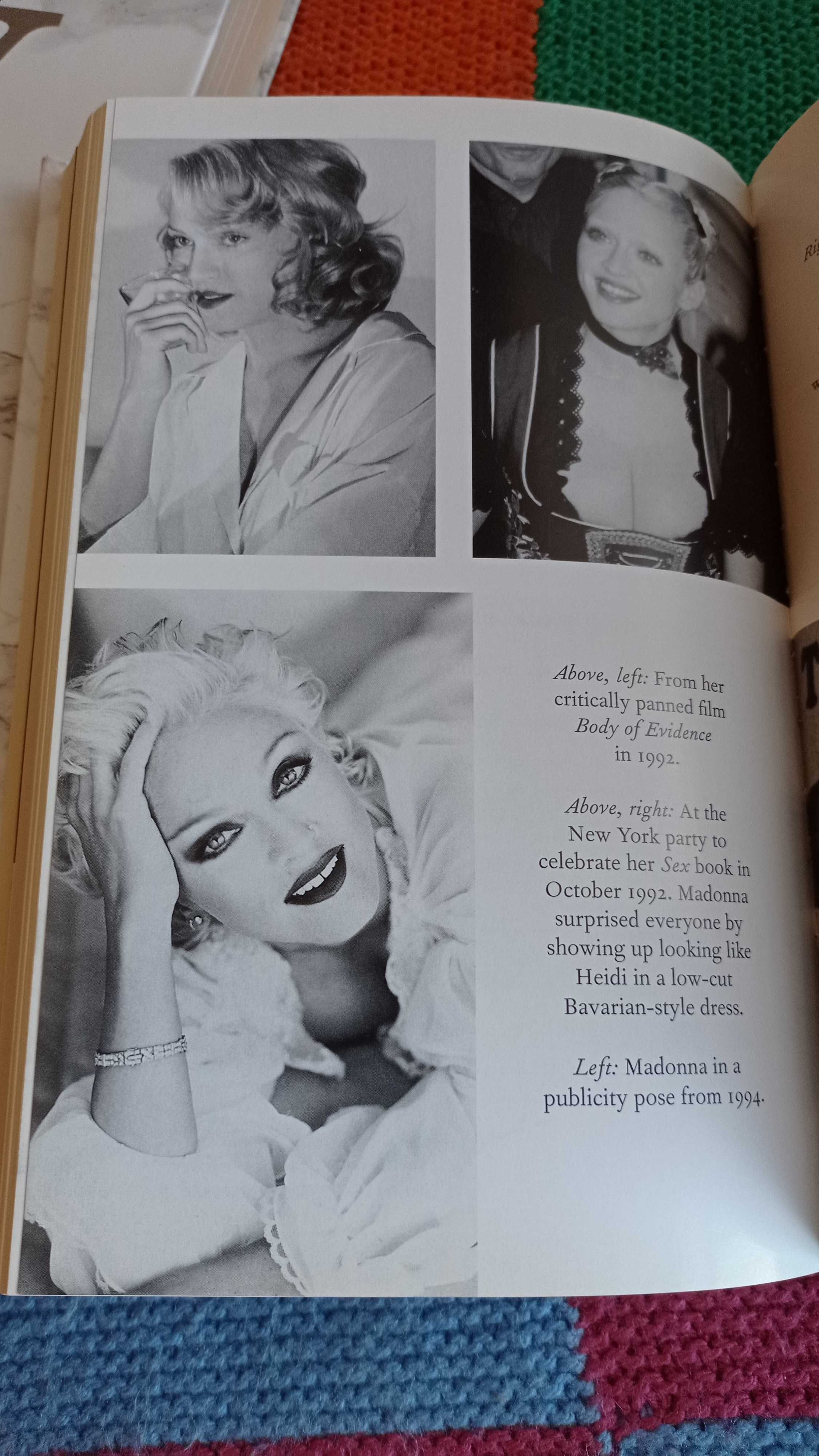 Книга в дизайнерской обложке Тараборелли "Мадонна" 2001