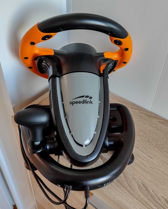 Дротове кермо ігрове як нове Speedlink drift racing wheel pc педалі