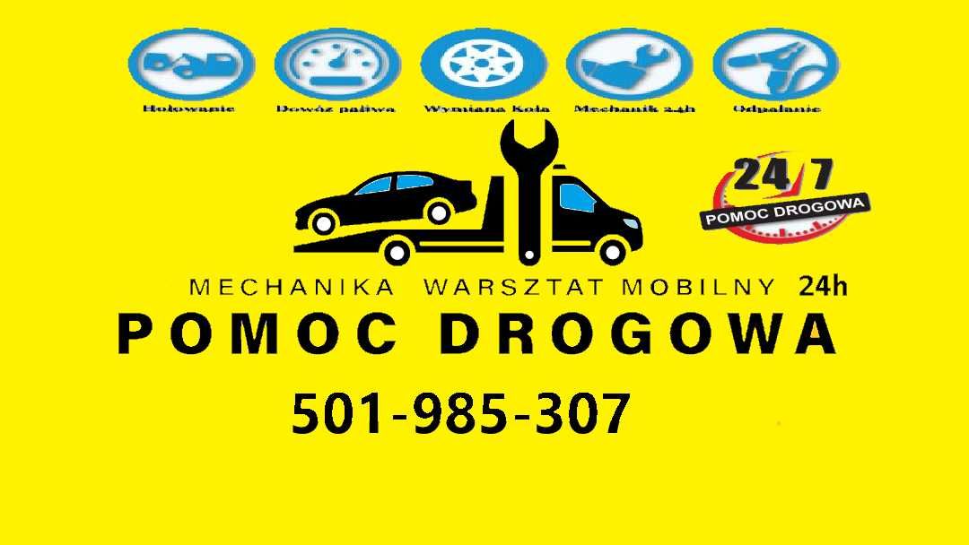 pomoc drogowa laweta serwis 24h mobilny mechanik