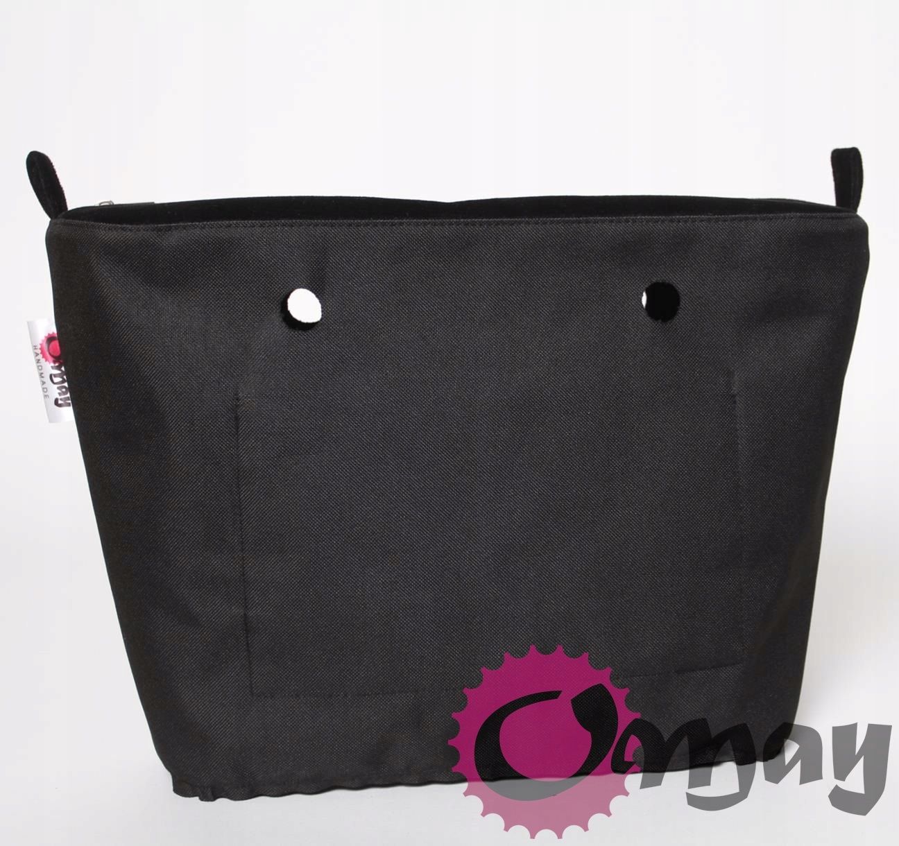 Czarny organizer OBAG STANDARD welur elegant wkład OMAY