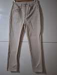 Jeansy Straight H&M beżowe