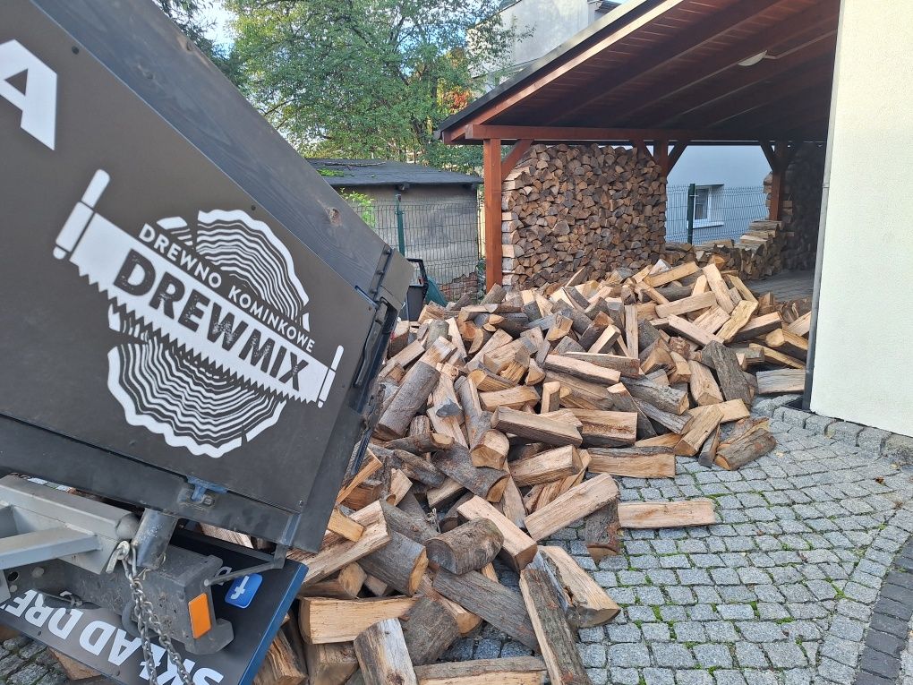 Drewno kominkowe opałowe buk dąb grab brzoza sosna  uczciwe solidne m3