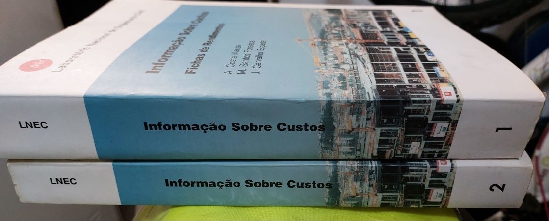 Livro LNEC fichas rendimentos