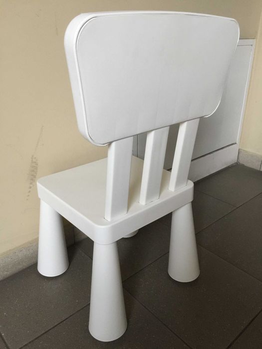 IKEA MAMMUT 16962 Krzesełko Dziecięce Białe
