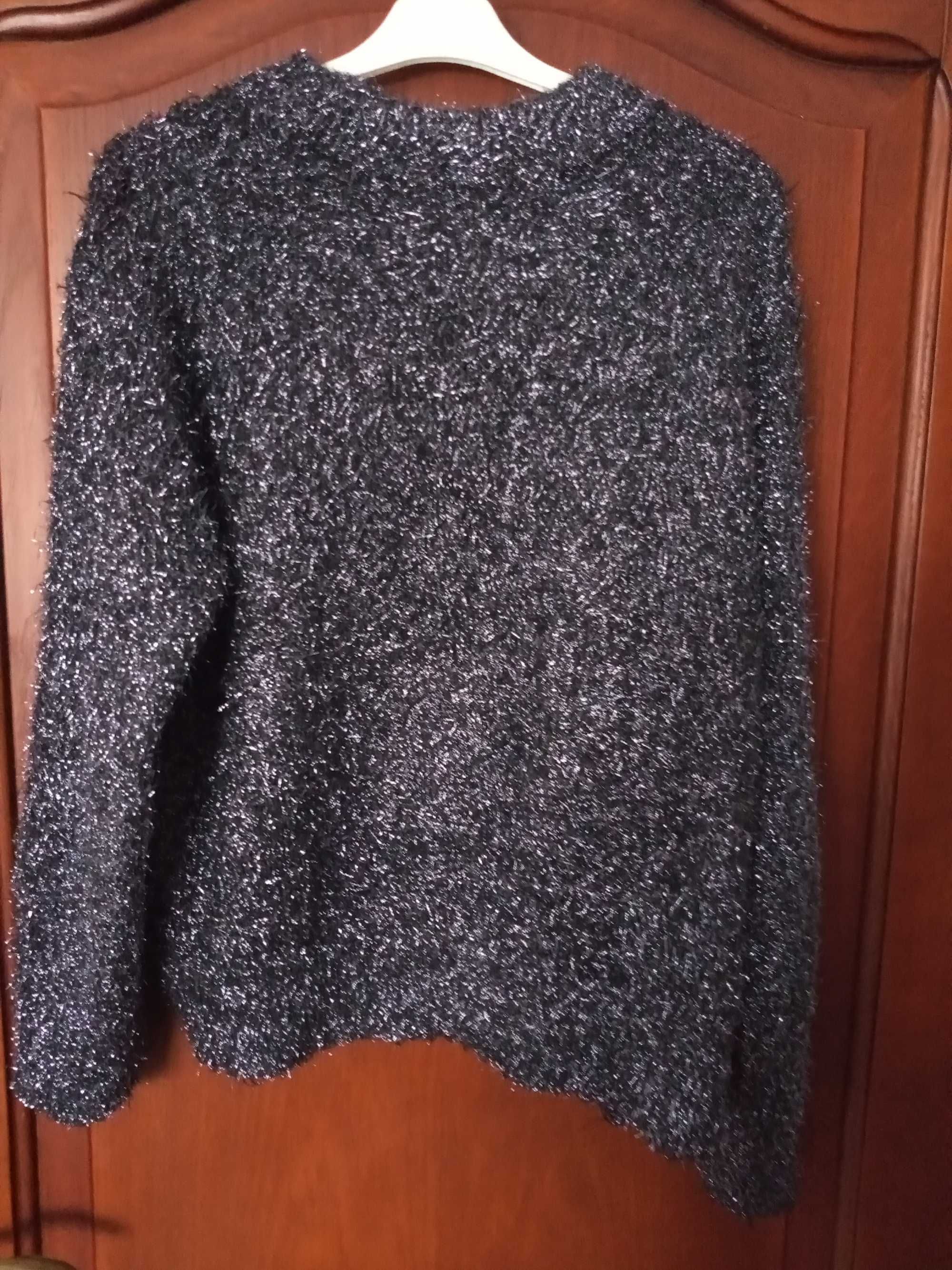 Sweterek bluzka błyszcząca H&M rozmia rM/L