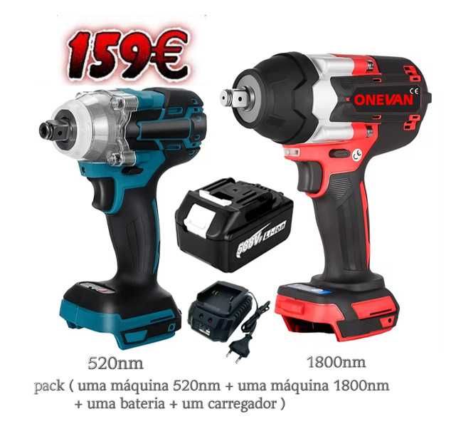 936 - Duas Pistolas impacto comuma bateria e um carregador