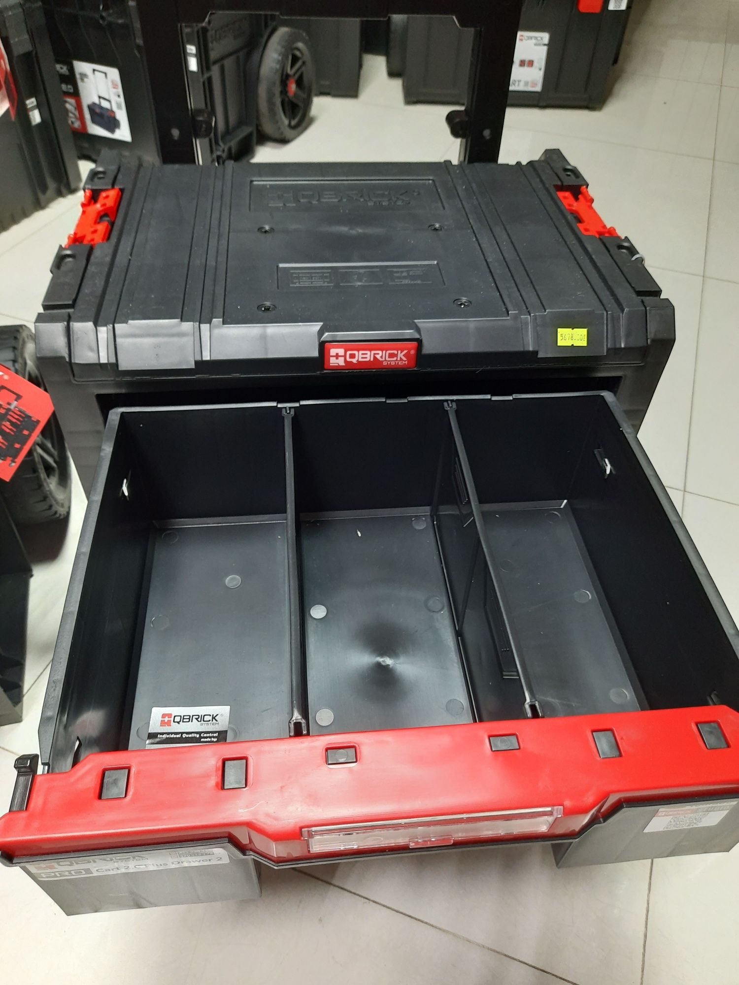 Ящик на колесах QBRICK SYSTEM PRO CART 2.0 PLUS DRAWER 2-  3