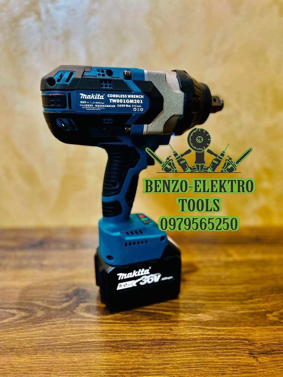 Акумуляторний Гайковерт Makita DTW1650BL  3/4 36V9A Потужний Гайкокрут