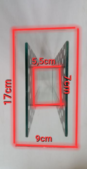 Wazon glamour designerski lustrzany Lux wysokość 45cm