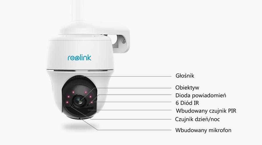 Reolink GO PT PLUS 4G LTE GSM + SOLAR FullHD aplikacjia Android /iOS
