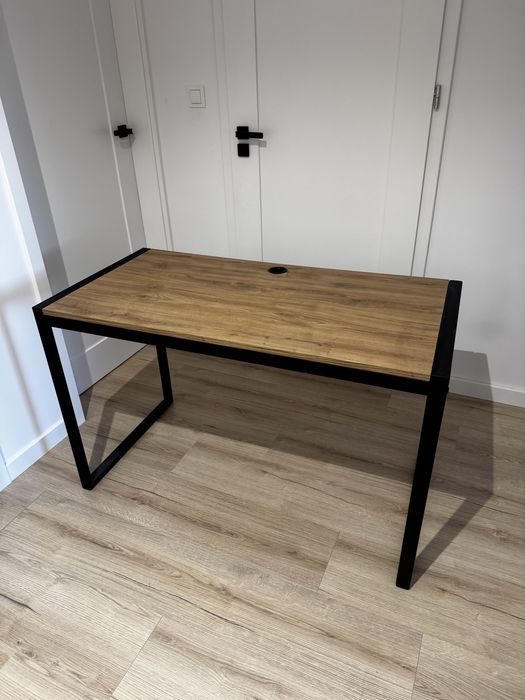 Biurko drewniane w stylu loft 120cm x 60cm
