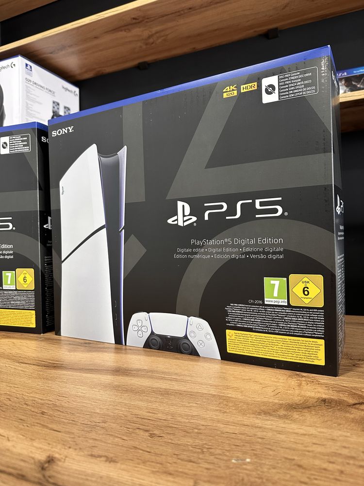 Нова PlayStation 5 Slim (Digital Edition) - з гарантією 12 місяців