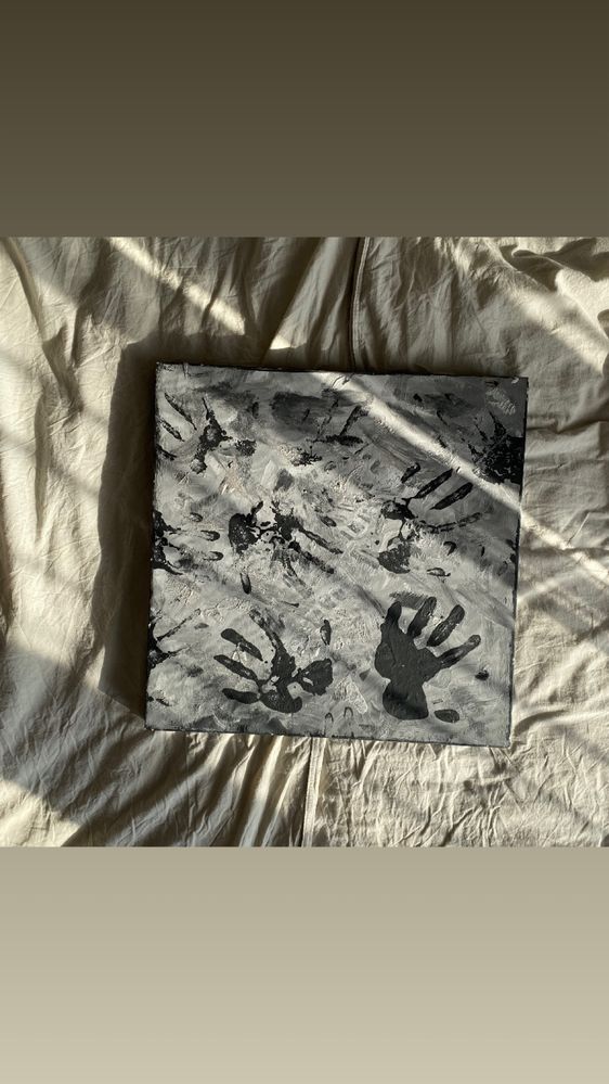 stockholm syndrome 50x50cm obraz płótno abstrakcja sztuka polska