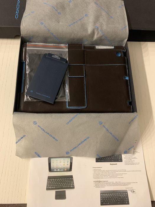 Чехол с клавиатурой дляiPad mini Piquadro BL SQUARE/Black с Bluetooth