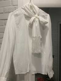Блуза  шефон с шарфом р.S