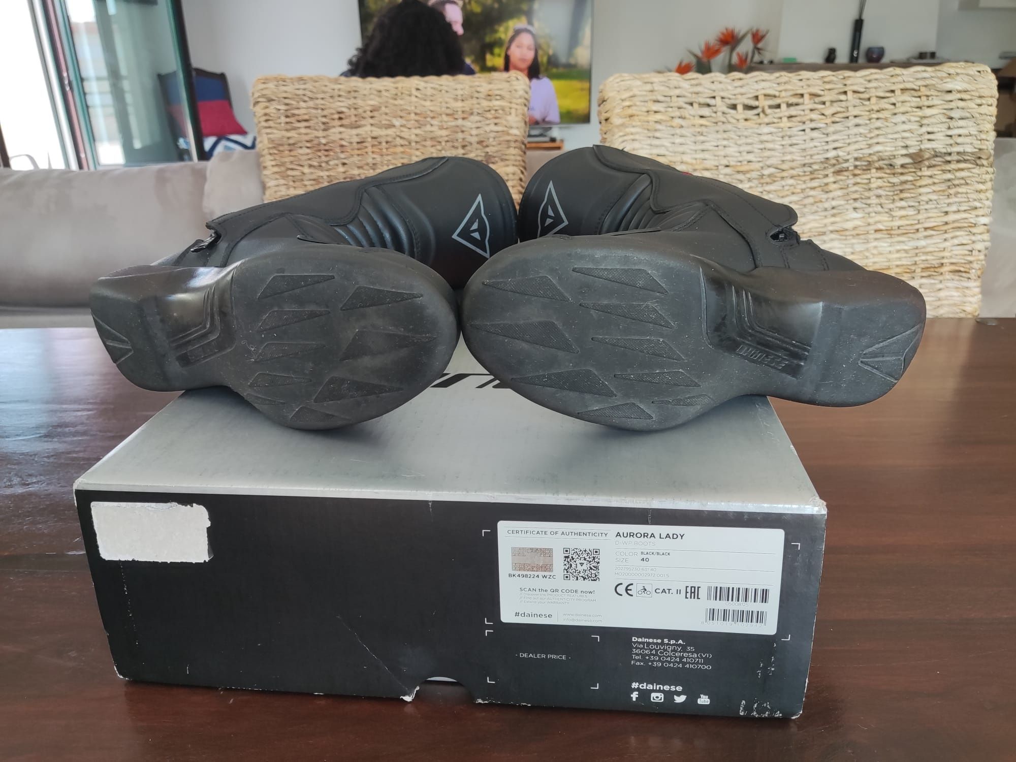 Botas de moto mulher